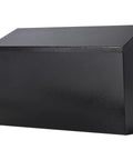 Black stainless steel wall mounted mailbox with slanted roof, large capacity, rust resistant, lockable for apartment or home