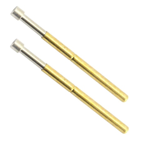 100Pcs P75-E2 Spring Test Probes Set With Conical Heads For PCB Testing, 1.3mm Tip, 1.02mm Tube, 16.5mm Length, 2.5mm Full Stroke