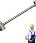 Door Hinge Adjustment Tool For Sagging Doors With 14 To 19mm Gap, Rust-Proof Rolled Steel, heavy-duty wrench with worker in background