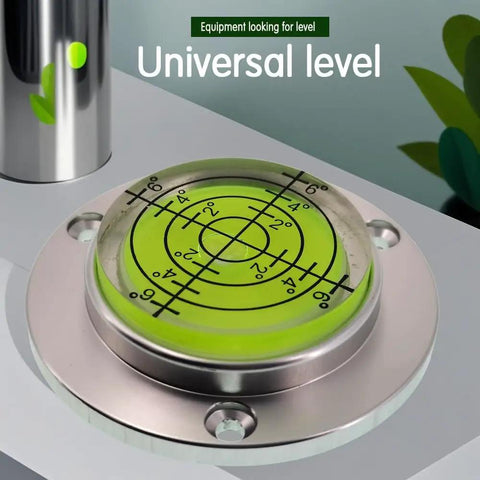 Aluminum Alloy Universal Level Tool With Magnetic Base And Water Bead Bubble Level, 50mm Quasi Straight Through Design