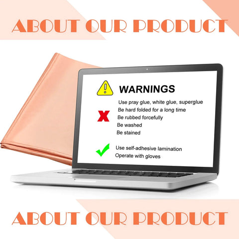 Laptop showing warnings next to Faraday Fabric Shielding Cloth Copper Nickel for EMP Protection and RF Signal Blocker on Cell Phone WiFi GPS 1 Sheet.