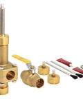 Heavy Duty Emergency Shut Off Valve For 1 1/4 In Copper Tubing Lead Free Brass No Freeze Clamp Install 250 Psi rated components