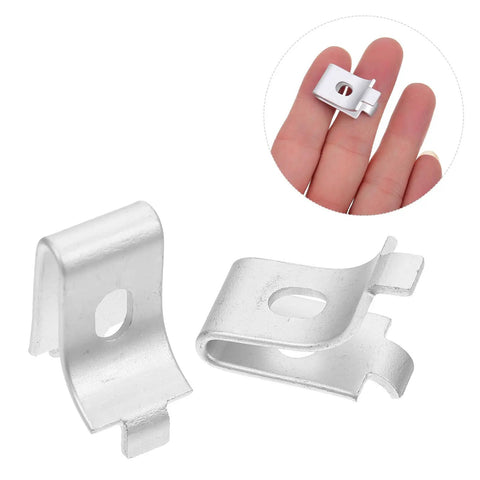 Adjustable Shelf Support Clips Clamp Aluminum Alloy Set of 50 Pieces for Wine Cabinet and Display Cabinet, Easy to Install, No Deformation
