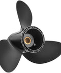 Aluminum Outboard Boat Propeller 11.75 Inch Diameter By 17 Inch Pitch, 13 Spline Tooth, Right Hand Rotation, stern view