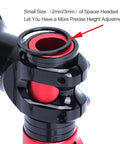 Aluminum Bike Headset Spacers For One And One Eighth Inch Stems Lightweight MTB BMX Road Bike Spacers 2mm 3mm Red Anodized
