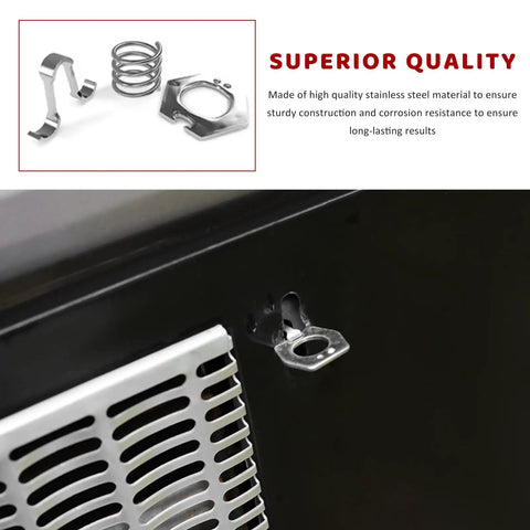 2 Pack RV Water Heater Cam Locks With Hooks Stainless Twist Cam Lock Latch Fasteners superior quality display