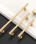 Two Pack Three Inch Brushed Gold Cabinet Pulls Heavy Duty Solid Metal Kitchen Cabinet Handles
