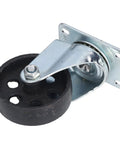 Tough As Nails Twin Bearing Swivel Caster Wheel Built Solid With Cast Iron For Smooth Rolling Cart and Warehouse Tasks Featuring 360 Degree Spin and 330 Pound Heavy Duty Load Capacity