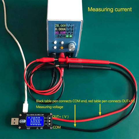 USB DC-DC Step Up Down GoTo Power Regulator Module 3.5V-12V To 1-24V 2-3W Boost Buck Converter with digital display in use