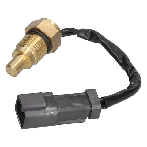 Tough As Nails Water Temperature Sensor For Excavators - High Performance Replacement Part For CAT E320C - Steel Shell And Nylon Wire, Weather Ready, Easy Install, 1 Unit brass sensor with black nylon wire and connector