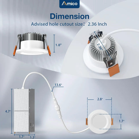 6 Pack 2 Inch Led Canless Recessed Downlights With Adjustable Five Color Temperatures Ultra Thin Ic Rated Ceiling Lights For Kitchens And Bathrooms Super Clean Vibes And Zero Fuss Install