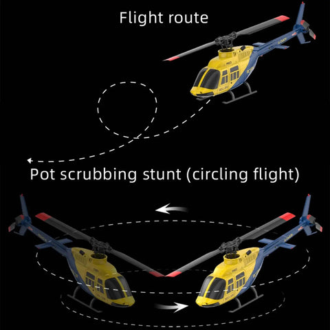 Rad RC Helicopter For Adults A60 Era With 2.4G 4CH Gyro in pot scrubbing stunt flight
