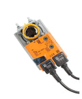 Heavy Duty Electric Damper Actuator Nm230a Compatible With Nmu230 Control Valve top view showing connectors and mounting details.