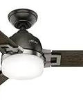 Leoni Modern Indoor Ceiling Fan With LED Light And Remote Control Sleek Noble Bronze Brushed Nickel Finish 48 Inch