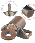 Red bronze magnetic cabinet door catch zinc alloy latch for kitchen and bedroom furniture with strong hold and smooth finish.
