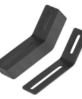 10 Pack 4 Inch Flush Inside 45 Degree Corner Brackets Black Adjustable Steel Corner Braces With Quarter Inch Slot Holes Thick One Eighth Inch