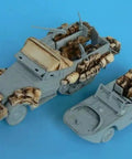 1/72 M3 Half Track Amphibian Vehicle Resin Detail Upgrade For Trumpeter Model Kit with armor conversion details