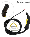 Replacement Hose For SC1 SC2 SC3 SC4 Steam Cleaners, flexible four-foot high temperature PVC hose shown with accessories