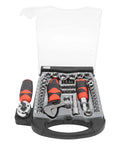 45 Piece Socket Wrench Set With Ratchet And Screwdriver Bits Multipurpose Tool Kit In Chrome Vanadium Steel Built Tough For Motorcycles And EVs With Storage Box