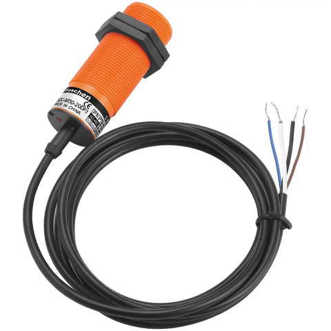 Capacitive Proximity Sensor Switch M30 1-20mm Detecting Range, 10-30V DC 200mA, NO NC, 4 Wire, 30mm Mount, 200cm Cable