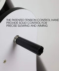 Flextube 200 Dobsonian 8 Inch Collapsible Telescope tension control handle for precise slewing and aiming.