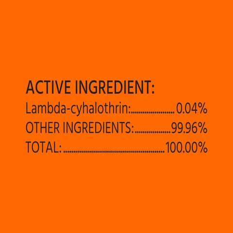 Active ingredients label for Ant Killer Plus Multi Purpose Insect Control For Outdoors Kills Fire Ants Fleas Cockroaches.