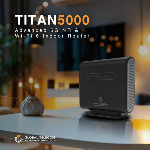 5G Indoor Router With WiFi 6 And Multi Port LAN, 3 Years Unlimited Data On 5G Network, Ready Out Of The Box With Preinstalled SIM