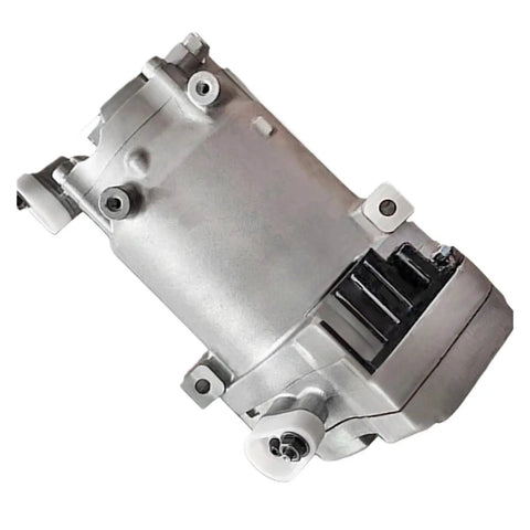 Plug And Play Electric AC Compressor For Nissan Leaf EV High Voltage Direct Swap Scroll Type OE 926001MG0A showing detailed design and connections.