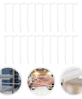 Heavy Duty Slatwall Hooks For Garage Storage Set Of 20 Pieces Iron Hooks With 4mm Rod Thickness And 7.48 Inch Rod Length