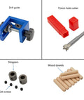 Pocket Hole Jig Kit System DIY Woodworking Aluminum Alloy Locator Tool Set With 8mm And 15mm Holes Drilling Locator parts