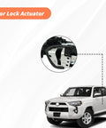 Door Lock Actuator Motor Plug And Play Front Left Driver Side For Toyota Tundra Camry 4Runner RAV4 Lexus RX350 RX450h Scion Tc XB XD Replacement 69040-0C050 69040-06180 931-401 shown with vehicle