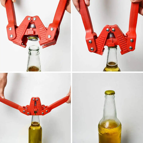 Double Lever Manual Bottle Capper With Magnetic Cap Holder And 144 Beer Caps For Homebrew Sealing Rock Solid Abs Body No Sweat Design Ideal For The Craft Beer Community Steady Grip Reliable Performance And Crisp Hermetic Seals On Demand