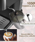 Skip The Long Line With This Fire 20 Bar Espresso Machine featuring milk frother and steam wand for lattes and cappuccinos.