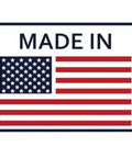 Label reading 'Made in USA' with American flag, linked to Handy Steel Protractor With Dual Graduation Scales For Bevel Setting.