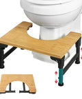 Foldable Adjustable Toilet Stool With Non Slip Layer 7 8 9 Inch Heights Squat Position for Easier Pooping Doctor Recommended