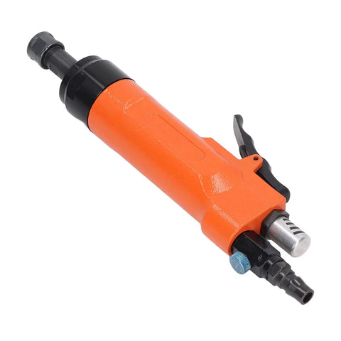High Performance Pneumatic Air Die Grinder With Speed Control And 6mm Collet for precision work in a bright orange finish.
