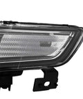 Close-up of Headlights Assembly With Black Housing Replacement For Acura TSX 2004 2005 Halogen Bulbs AC2518106 AC2519106