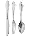 Chrome Plated Cabinet Handles And Drawer Pulls 3 Piece Set For Kitchen Cabinets Wardrobe And Furniture Replacement With Single Hole Modern Hardware Pulls In European Style resembling fork, knife, spoon