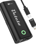 Guitar Audio Interface Plug And Play Portable Recording Sound Card with USB-C and Lightning adapters for iPhone, iPad, Android, OTG Ready