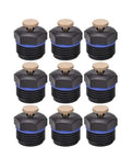 9 Pack Brass Garden Misting Nozzles With Adjustable 360 Degree Spray Half Inch Connection Lawn Irrigation Micro Sprinklers