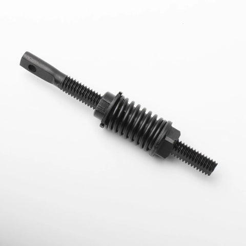 Tensioner bolt for garage door opener, black metal with threaded ends