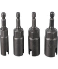 Butterfly Nut Socket Set, 4 Piece Wing Bolt Panel Fastener Driver Bits in various sizes, Chrome Vanadium Steel