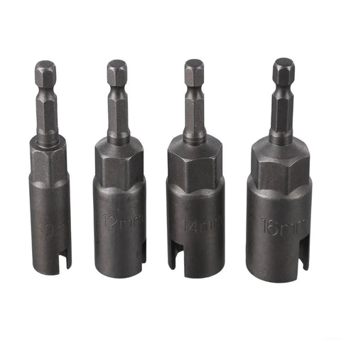 Butterfly Nut Socket Set, 4 Piece Wing Bolt Panel Fastener Driver Bits in various sizes, Chrome Vanadium Steel