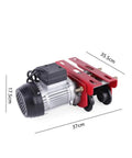 Heavy Duty 2200 LB Industrial Electric Hoist Trolley Winch For 4ft I Beam Track Overhead Crane Lift With Remote Control