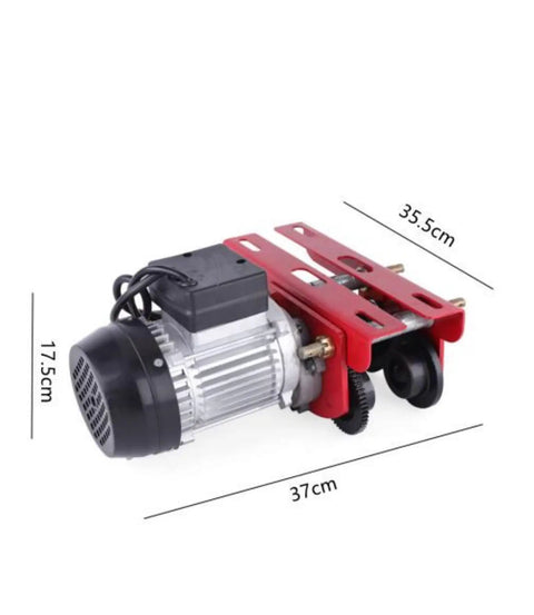 Heavy Duty 2200 LB Industrial Electric Hoist Trolley Winch For 4ft I Beam Track Overhead Crane Lift With Remote Control