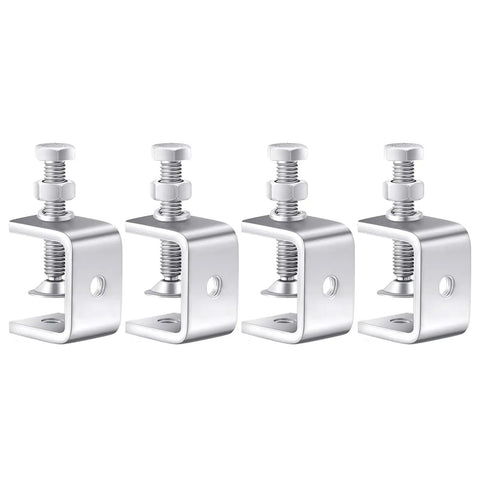 Heavy Duty C Clamp Woodworking Clamp Fixtures Stainless Steel With Adjustable Positioning Screws Strong Clamping Force