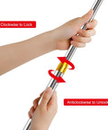 Hands using Retractable Fishing Gaff Stainless Steel 6 Foot Telescopic Gaff Pole With 8mm Screw Hole For Harpoon Rigs, Flounder And Frog Gig