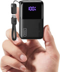 Hella Compact 10000 Mah Pocket Power Bank With Blazing 45W Fast Charging For Smartphones And Tablets in a hand, showing charge level.