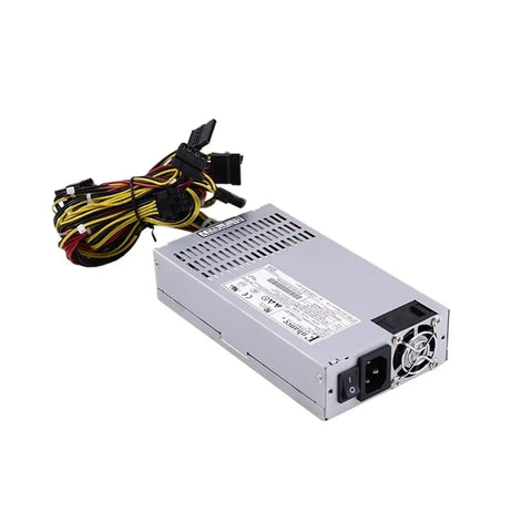 Top Notch 300W Power Supply for 1U Servers, 80 Plus Certified Industrial PSU with ENH1930, Energy Efficient, Durable Rackmount Server Power, Quiet, Reliable, Hot Swap Ready, Heavy Duty PSU for Small Data Centers. 1U silver metal PSU with cables