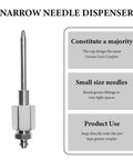 Seven Piece Grease Needle Accessory Kit With Five Nozzles One Grease Needle Dispenser And Rubber Fitting Adapter